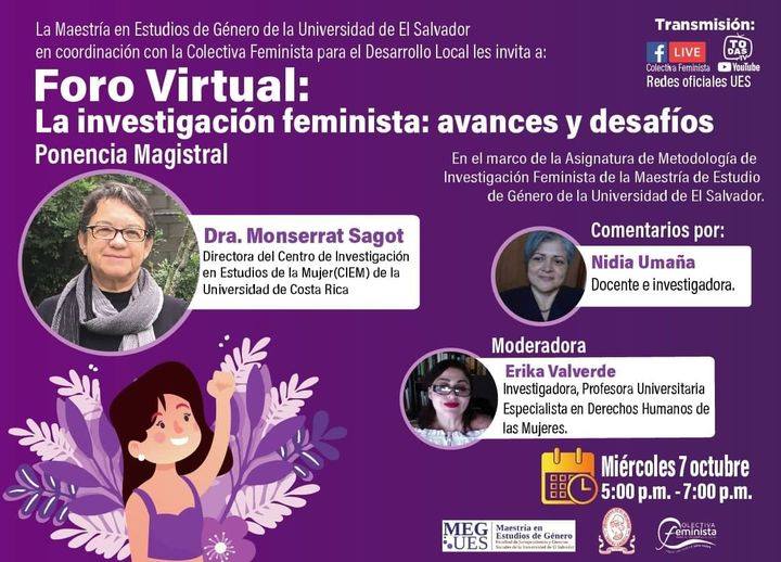 canción patrulla viudo Maestría en Género realizará foro virtual sobre aportes de la Investigación  Feminista – El Universitario